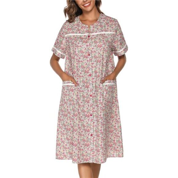 Housecoat Plus Size House Dresses With Pockets House Dress Womens